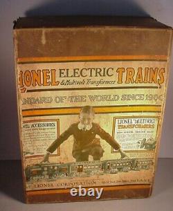 Antique Lionel Train #352 original box Standard Gauge 1920's Gray Engine & Cars