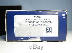 DCC Fitted Bachmann 1/76 OO Gauge Class 47 BR Large Loco Blue 47535 31-650