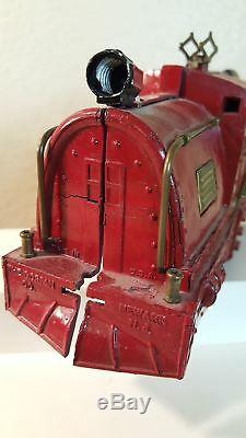 Dorfan red model 53 Electric O gauge locomotive c. 1920s