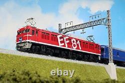 HO Gauge EF81 95 Rainbow Painting Machine 1-322 Model Train Electric Locomotive