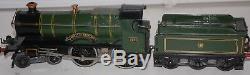HORNBY SERIES O GAUGE 20v ELECTRIC COUNTY OF BEDFORD AND TENDER