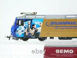 HOm Gauge Bemo 1259322 Golden Pass MOB Ge 4/4 8002 Werbelok Electric Locomotive