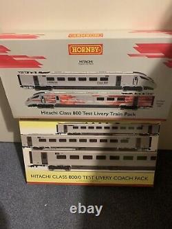 Hornby 00 Gauge R3579/R4897 Hitachi Class 800 Test Train & Triple Coach Pack