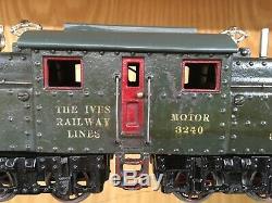 Ives 1 Gauge 3240 Gray Locomotive c. 1916-20 EX