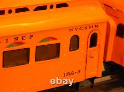 Ives 3243R Standard Gauge Locomotive 4-4-4 and 3 Passenger Cars NYC 1924-8