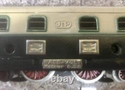 JEP VINTAGE TRAIN SET. MADE IN FRANCE. LOCO + Two CARS. O GAUGE