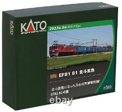 KATO HO gauge EF81 81 Hokutosei-color 1-323 Model Train Electric Locomotive