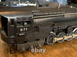 LIONEL O GAUGE 671 LOCOMOTIVE AND 2671 Tender