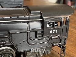 LIONEL O GAUGE 671 LOCOMOTIVE AND 2671 Tender