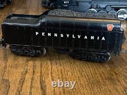 LIONEL O GAUGE 671 LOCOMOTIVE AND 2671 Tender