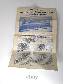 Lionel 2360 O Pennsylvania GG-1 Electric Locomotive, with Box & Manual, Runs