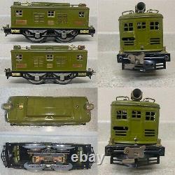 Lionel 347E Olive Set 8E Locomotive, 337 Pullman Car, 338 Observation Car