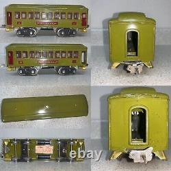 Lionel 347E Olive Set 8E Locomotive, 337 Pullman Car, 338 Observation Car