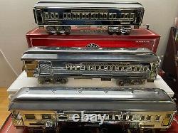 Lionel Classic American Flyer Mayflower Chrome Loco 6-13109 With 3 Passenger Car