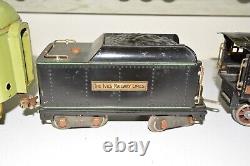 Lionel Ives Prewar Standard Gauge Tin Toy 1770 (390E). Passenger Set