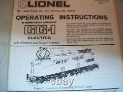 Lionel O Gauge 6-18300 O Pennsylvania GG-1 Diesel Electric Locomotive with box
