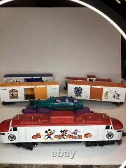 Lionel O Gauge 6-18311 Disney Electric Locomotive, Box Cars & Caboose Train Set