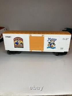 Lionel O Gauge 6-18311 Disney Electric Locomotive, Box Cars & Caboose Train Set