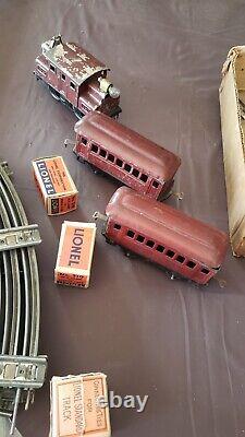 Lionel Prewar O Gauge 0-4-0 New York Central 150 Electric Locomotive Train Set