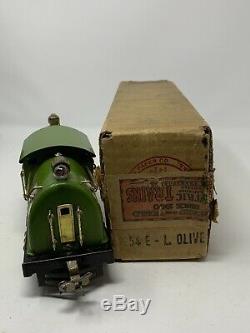 Lionel Prewar O Gauge # 254e Green Electric Profile Loco And Box Ob L11