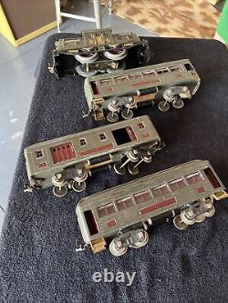 Lionel Prewar Standard Gauge 10E, 332, 339 & 341 Passenger Car Set