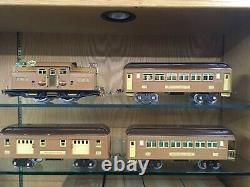 Lionel Standard Gauge 318 Loco Baby State Set with 309, 310, 312 Cars EX+ OB
