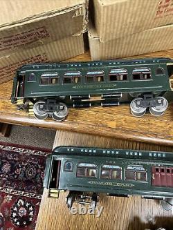 Lionel Standard Gauge 348 Passenger Set Dark Green Boxed 380E 430 429 428