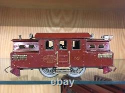 Lionel Standard Gauge 53 Square Cab Loco with 180, 181, 182 Cars in Brown EX
