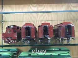 Lionel Standard Gauge 53 Square Cab Loco with 180, 181, 182 Cars in Brown EX