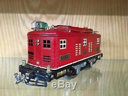 Lionel Standard Gauge 8 Red Locomotive withCream Stripe c. 1930-2 EX