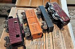Lionel Standard Gauge Set 351 1925/1926 Maroon 8 & 112 114 117 Tracks Set Box C6