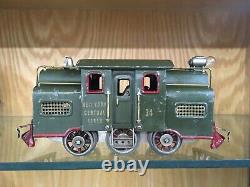 Lionel Standard Gauge Very Rare 34 Loco Set with 35 Pullman and 36 Obs. Cars EX