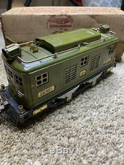 Lionel Trains No. 8E Electric 0-4-0 Locomotive, Standard Gauge OB B01