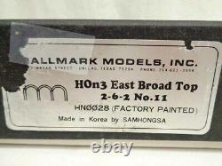 M-490 RARE! HALLMARK HOn3 GAUGE BRASS #HN0028 EAST BROAD TOP (11) 26-2 ENGIN
