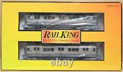 MTH RailKing 30-2373-3 Metro MTA 2-Car R-12 Subway Set Non-Powered O-Gauge NIB