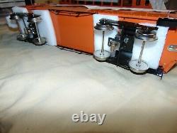 Mth Ives Standard 10-1156 Orange 3243r Loco+3 Orange Pass. Cars-super Clean Set