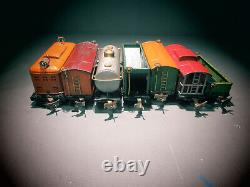 Prewar Lionel SET O Gauge 248 Locomotive Orange with803,804,805,806,807,902 CARS