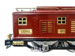 Prewar Lionel Standard Gauge #8 Electric Engine NYC Maroon / Brass 1925-26 repnt