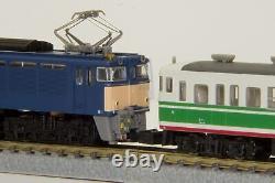 Rokuhan Z gauge EF63 1st order blue double set T038-1 railway model electric loc