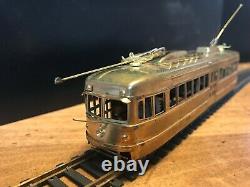 Suydam HO gauge brass model Pacific Electric Railway double-ended PCC, powered