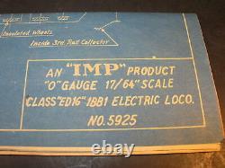 UNBUILT IN Box IMP International O Gauge Deluxe Brass Electric Locomotive Kit