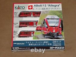 USA Seller New! KATO 10-1273 N gauge RhB ABe 8/12 locomotive (3 sections EMU)