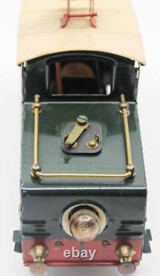 Vintage French Jep 0-gauge Brass-volt Electric Steeple Cab Locomotive