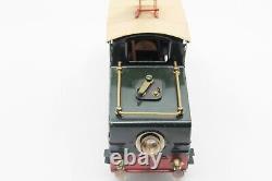 Vintage Pre-war French Jep Steeple Cab 0-gauge Brass-volt Large Passenger Set