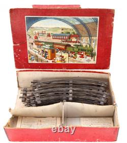 Vintage Scarce Bing 1-gauge Electric Trolley Box, Instructions & Track Only