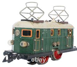 Vintage Scarce Doll Et Cie Hand Painted Electric 0-gauge Box Cab Locomotive