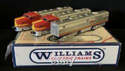 WILLIAMS DELUXE O GAUGE 3-RAIL SET AC206S SANTA FE WARBONNET ALCO PA ABA WithSOUND